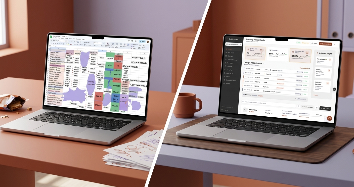 Why Pilates Instructors Are Ditching Spreadsheets for Studio Software